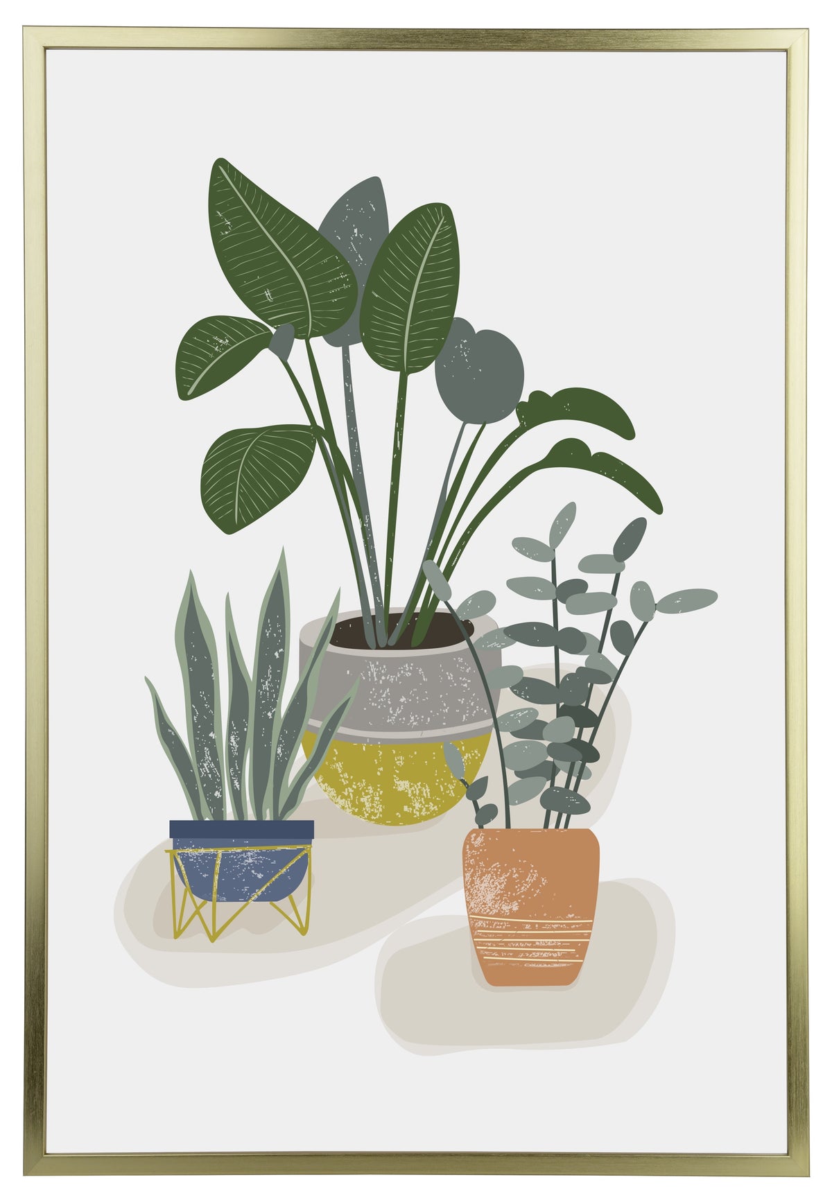 (2 pack) Mainstays 24 x 36 Gold Poster Frame, Thin Flat Profile