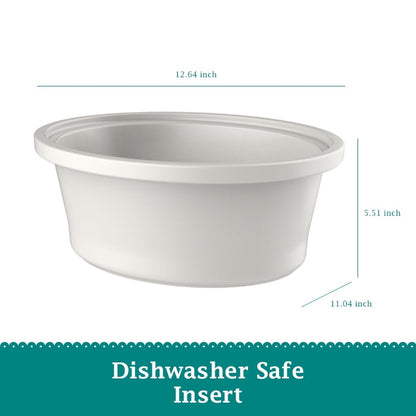 The Pioneer Woman 6-Quart Portable Linen Speckle Slow Cooker