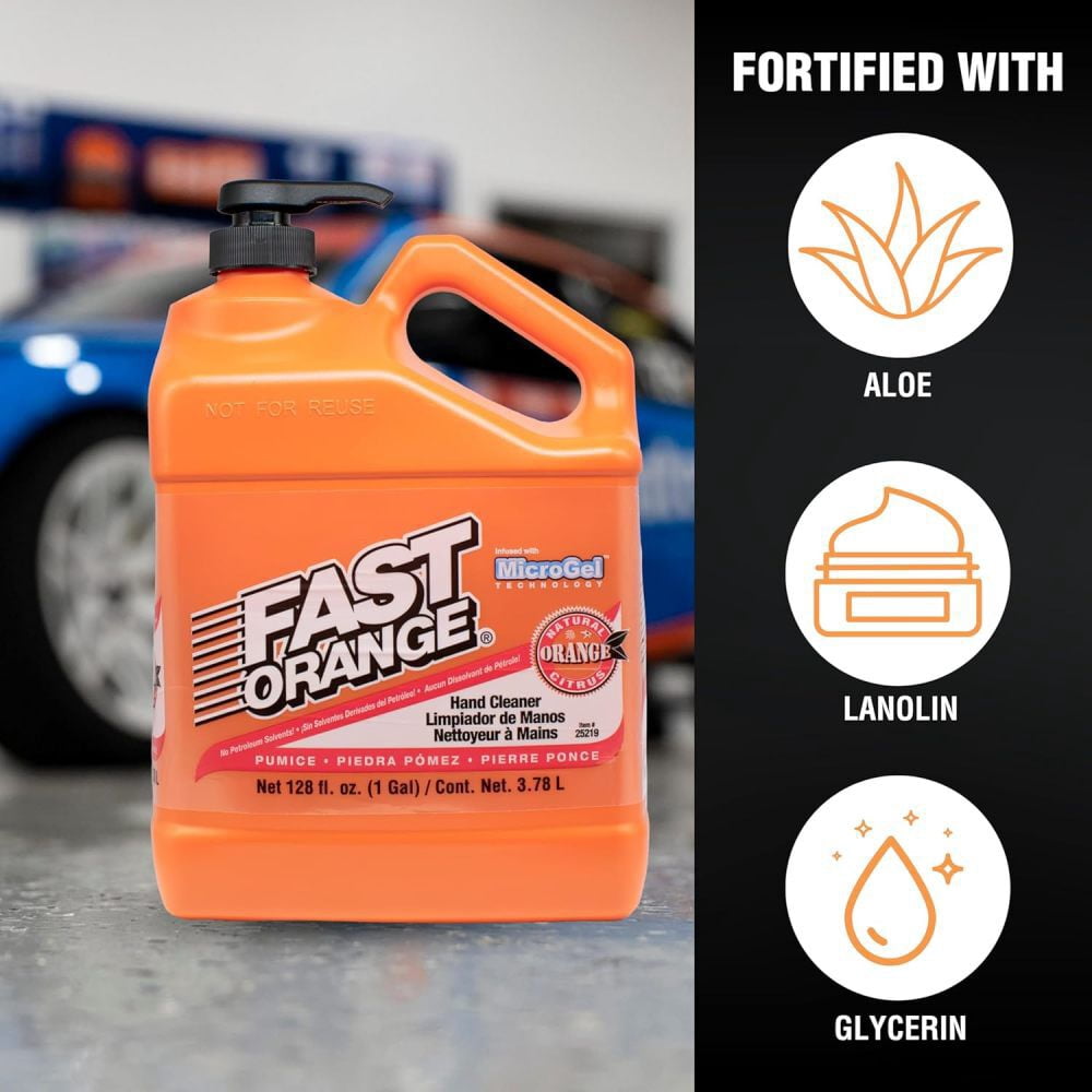 (2 pack) Permatex Fast Orange Pumice Hand Cleaner, 1 Gal