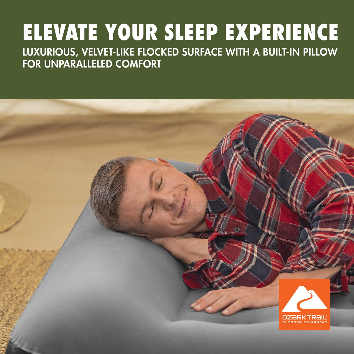 Ozark Trail 13 in Full Air Mattress with Built-In USB Pump