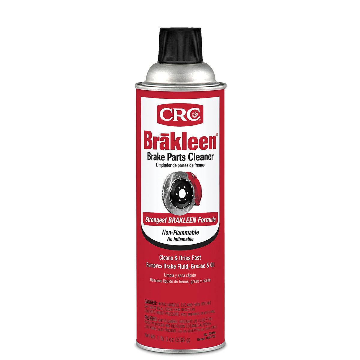 (6 pack) CRC 05089 Brakleen Non-Flammable Brake Parts Cleaner - 19 oz. - Ideal for Cars, Trucks, & Motorcycles - Safe for All Brake Parts