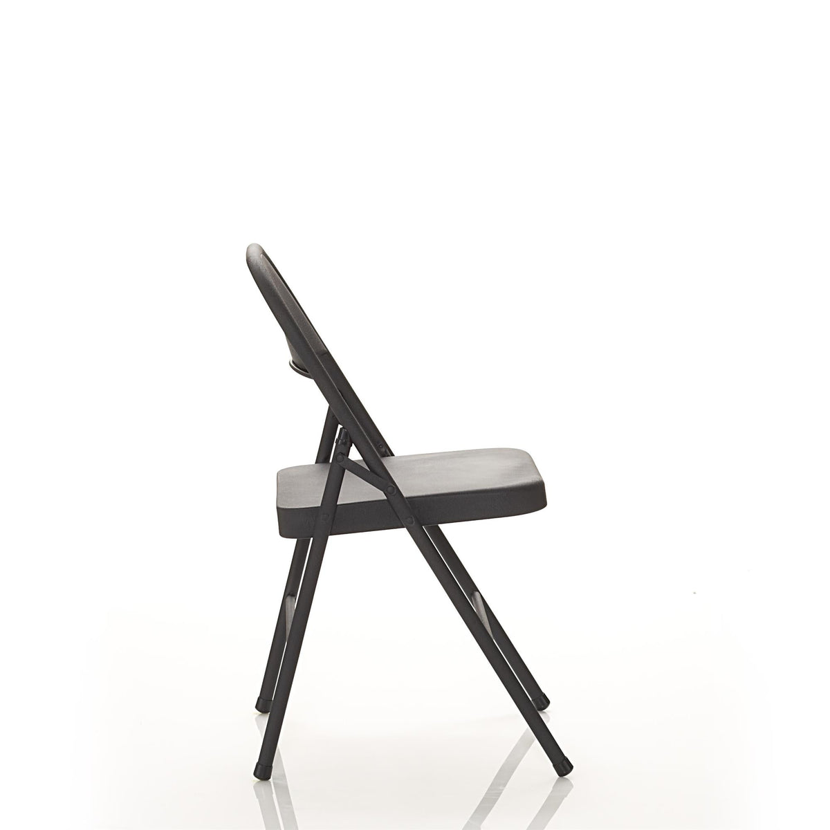 Mainstays Steel Folding Chair, Black, Set of 4