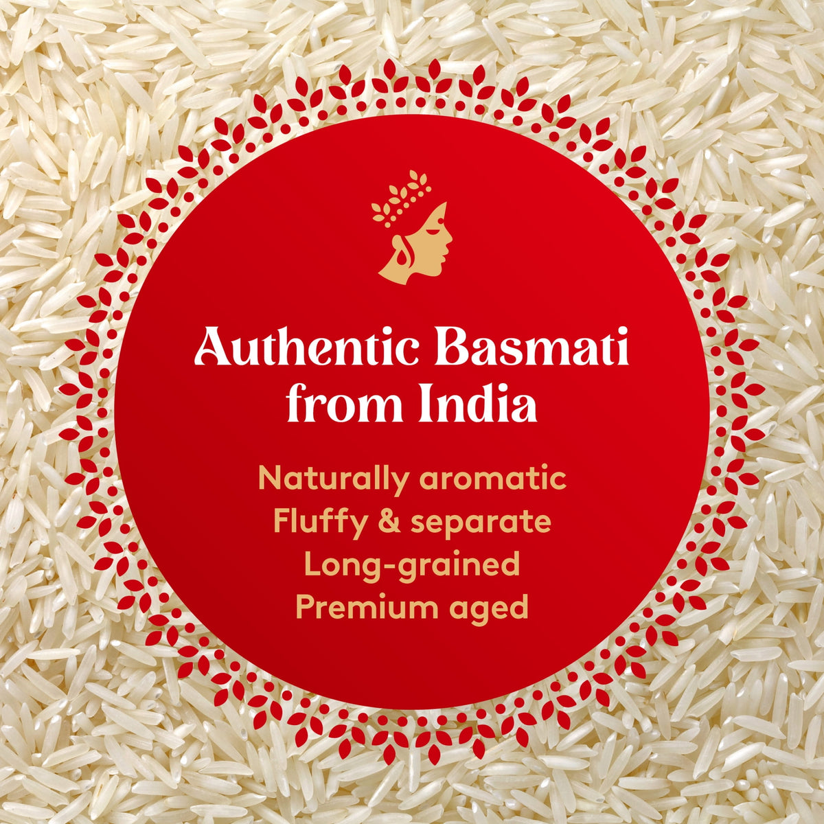 Authentic Royal Naturally Aged Indian White Basmati Rice, Long-Grain, Gluten-free - 20 lb. Bag