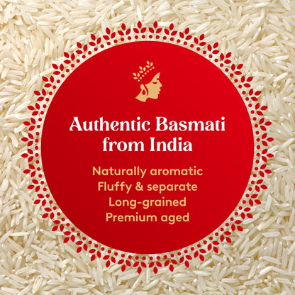 Authentic Royal Naturally Aged Indian White Basmati Rice, Long-Grain, Gluten-free - 20 lb. Bag