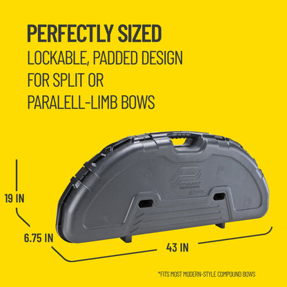 Plano Protector Compact and Lockable Bow Case, Black, Compact-Size