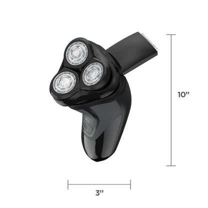 REMINGTON R4 Style Series Men's Rotary Electric Shaver, Cordless Rechargeable, Wet & Dry, Pop-Up Trimmer, Black