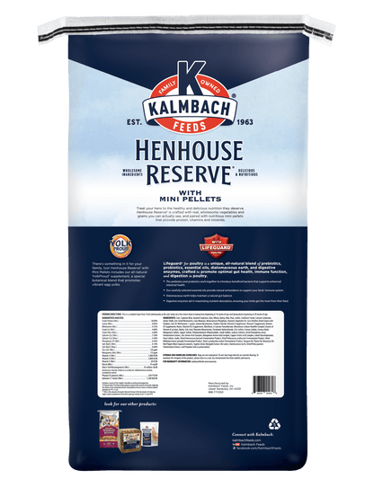 (2 pack) Kalmbach Feeds 18% Henhouse Reserve Extraordinary Whole Grain Layer Feed for Chickens 30 lb bag