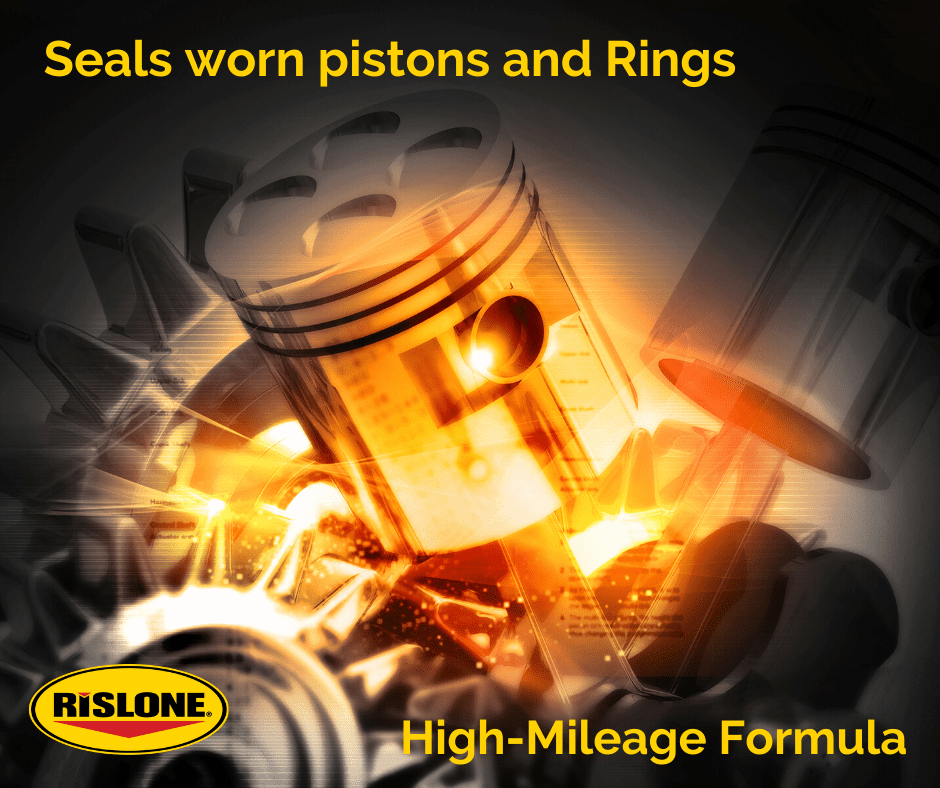 (6 pack) Rislone 4416 High Mileage Ring Seal Smoke Repair Automotive Additive, 16 oz