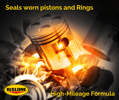 (6 pack) Rislone 4416 High Mileage Ring Seal Smoke Repair Automotive Additive, 16 oz