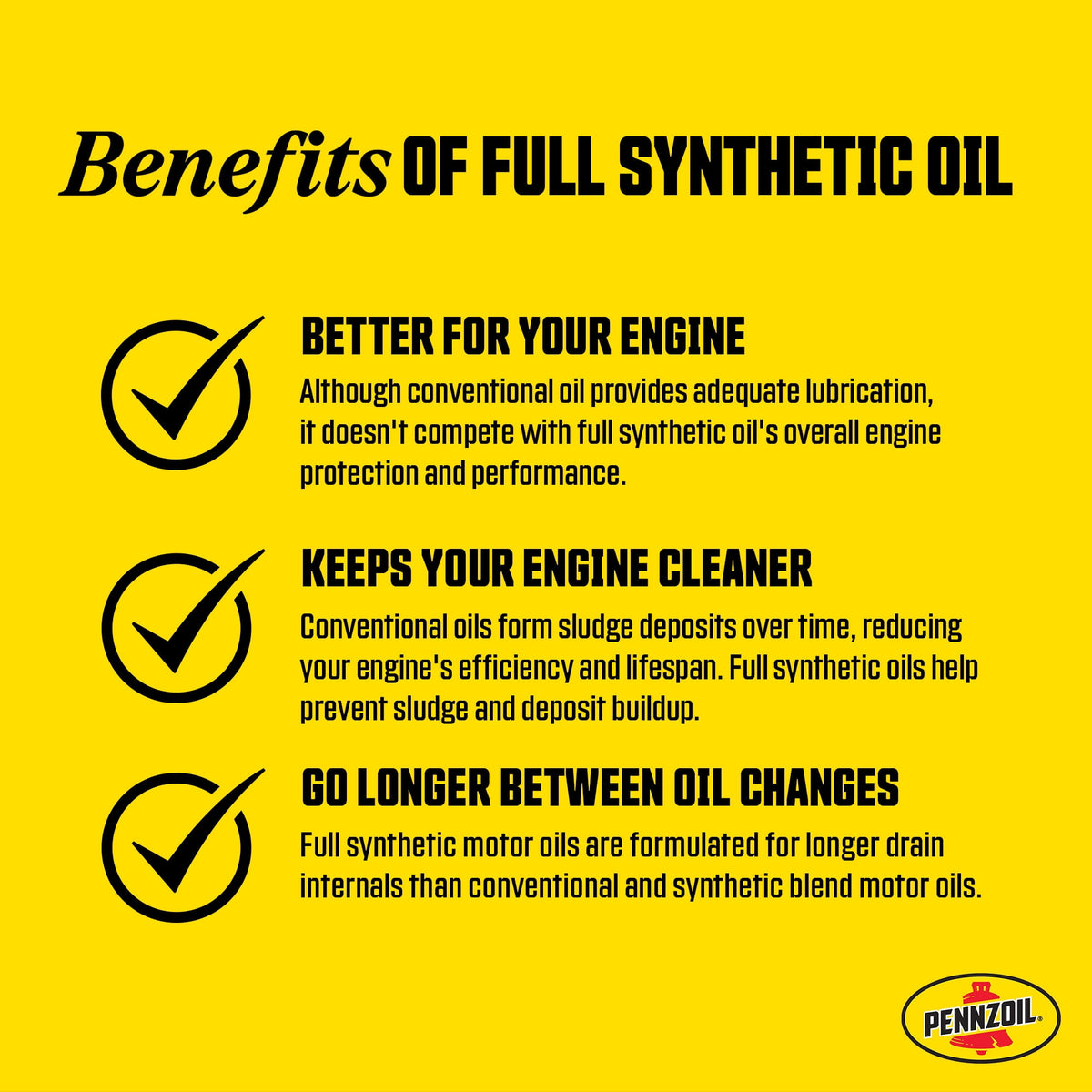 (2 pack) Pennzoil High Mileage Full Synthetic 5W-20 Motor Oil, 5 Quart