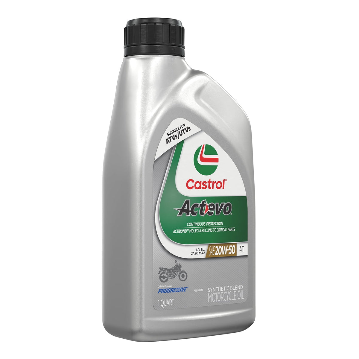(6 pack) Castrol Actevo 4T 20W-50 Part Synthetic Motorcycle Oil, 1 Quart RFID