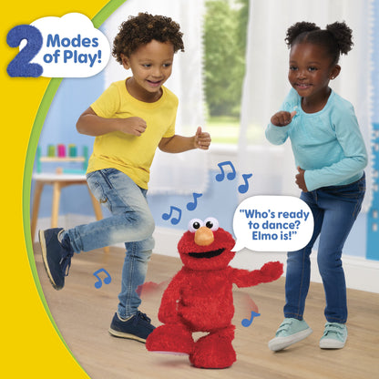 Sesame Street Hokey Pokey Elmo Plush with Music and Motion, 14-inch Bilingual Plush, Ages 18 Months+