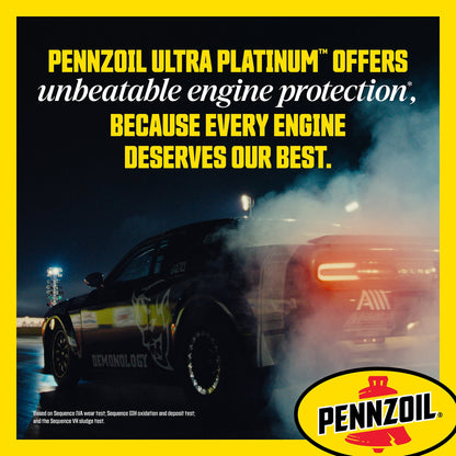 Pennzoil Ultra Platinum Full Synthetic 0W-20 Motor Oil, 5 Quart