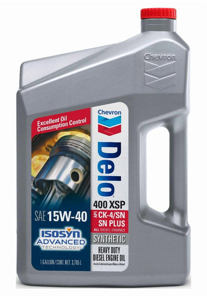 Chevron Delo XSP 15W-40 Heavy Duty Synthetic Diesel Motor Oil, 1 Gallon