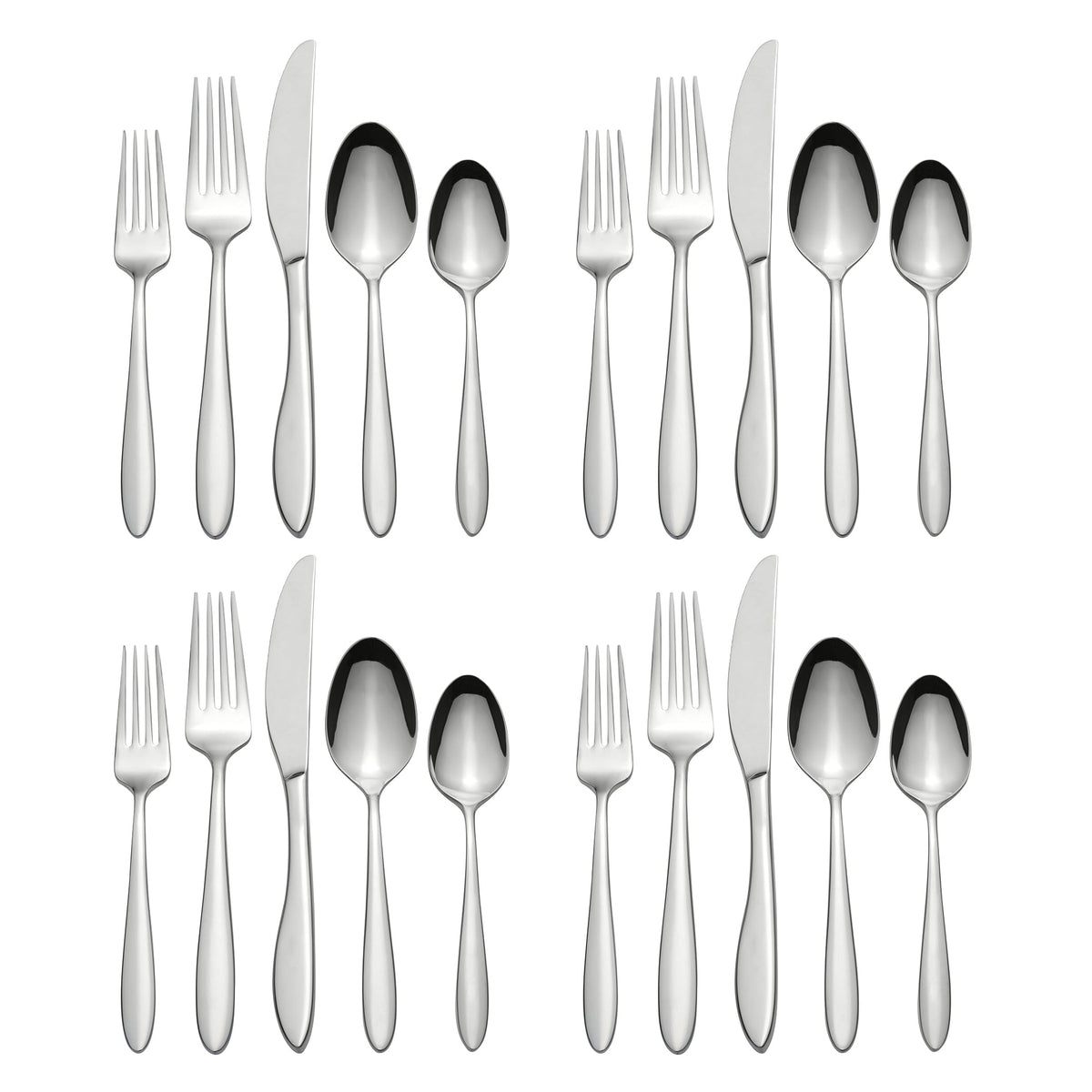 Oneida Solefield 20-Piece Stainless Steel Silverware Set (Service for 4)