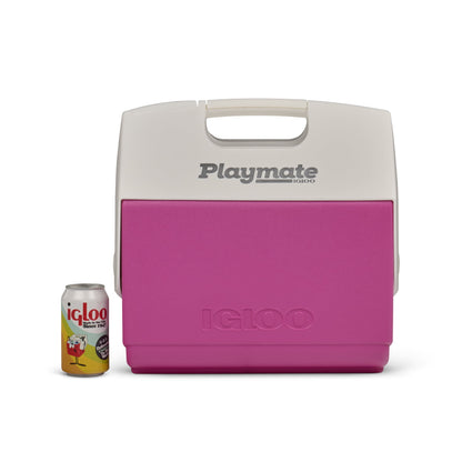 Igloo 16 QT Playmate Elite Ice Chest Cooler, 30 Can Capacity, Pink