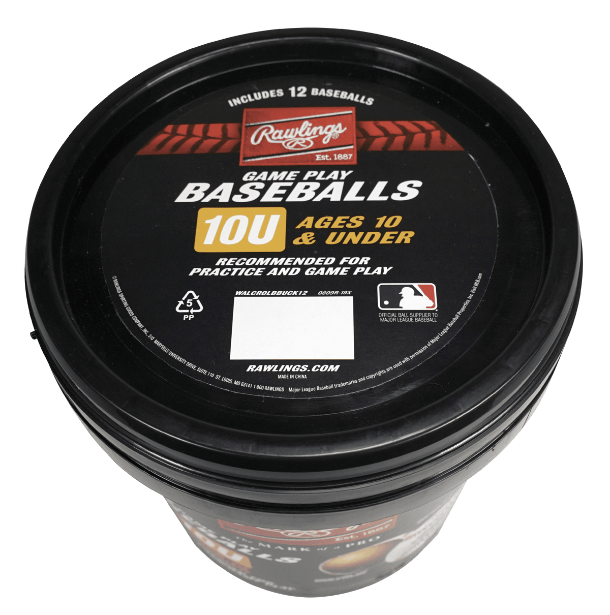 Rawlings | Official League CROLB Practice Youth Baseballs | 10U | Bucket | 12 Count