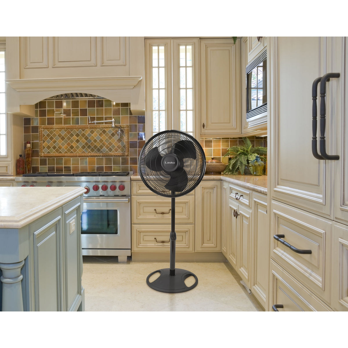 Lasko 16" 3-Speed Oscillating, Adjustable Height, Pedestal Fan S16500