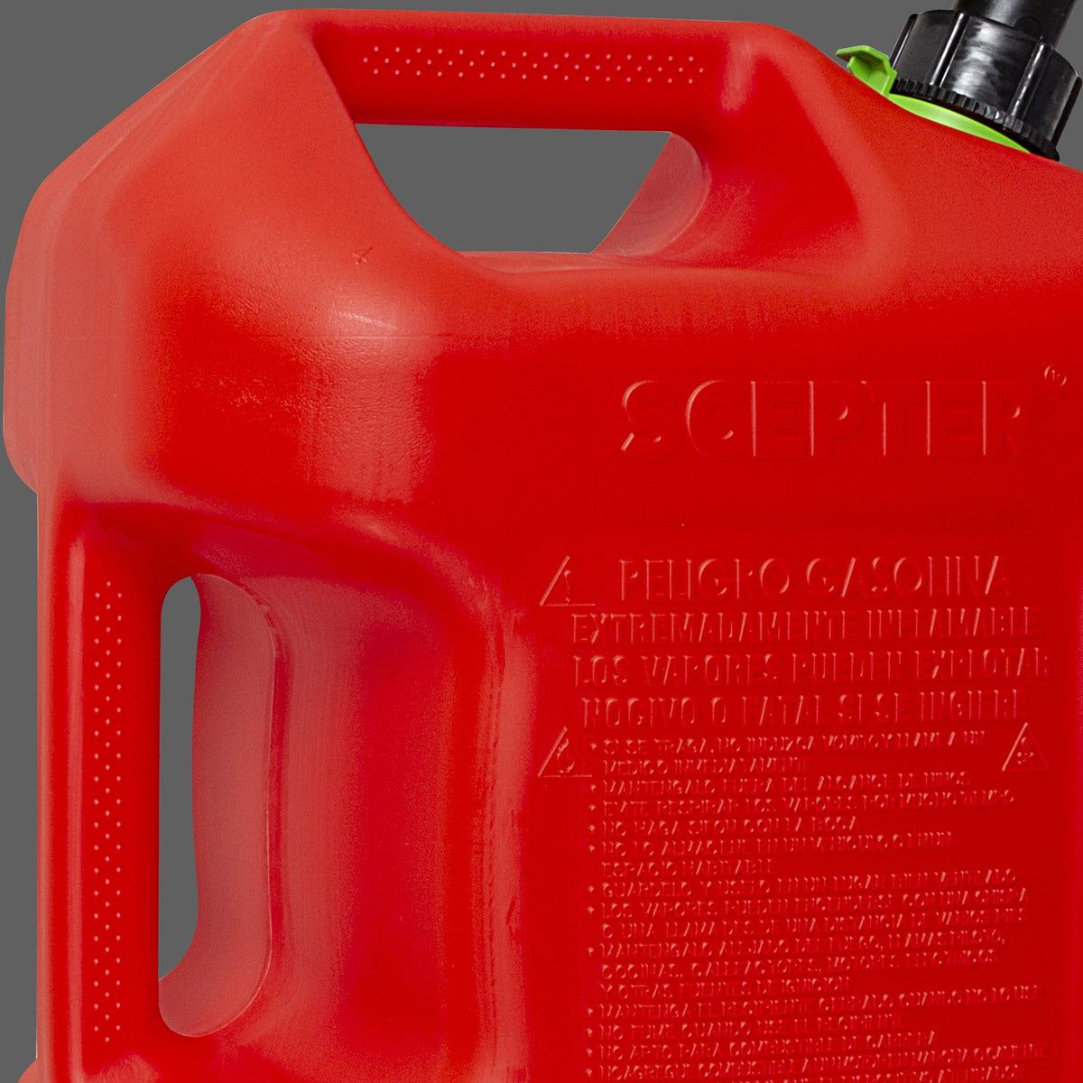 (2 pack) Scepter 5 Gallon Capacity Smart Control Dual Handle Gas Can, FSCG571EOC, Red Fuel Container