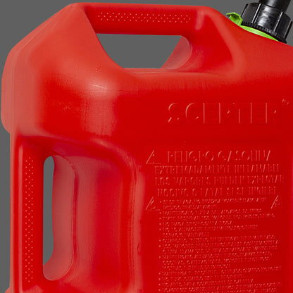 (2 pack) Scepter 5 Gallon Capacity Smart Control Dual Handle Gas Can, FSCG571EOC, Red Fuel Container