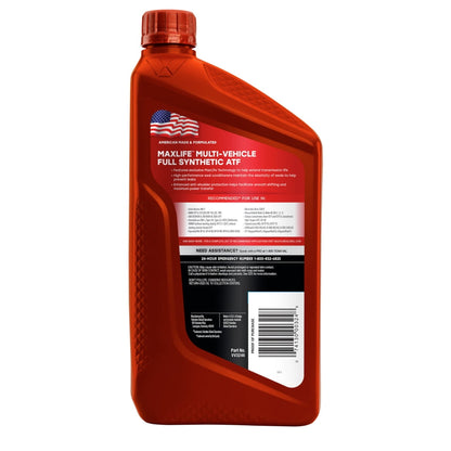 (5 pack) Valvoline MaxLife Multi-Vehicle Full Synthetic Automatic Transmission Fluid 1 QT