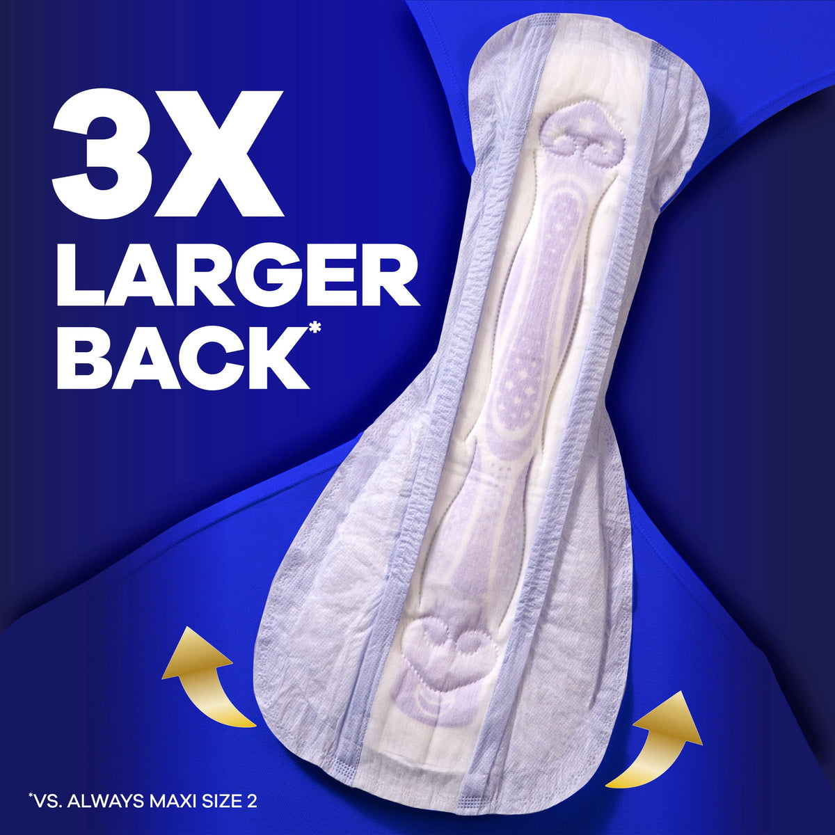 (4 pack) Always Maxi Overnight Pads with Wings, Size 6, 21