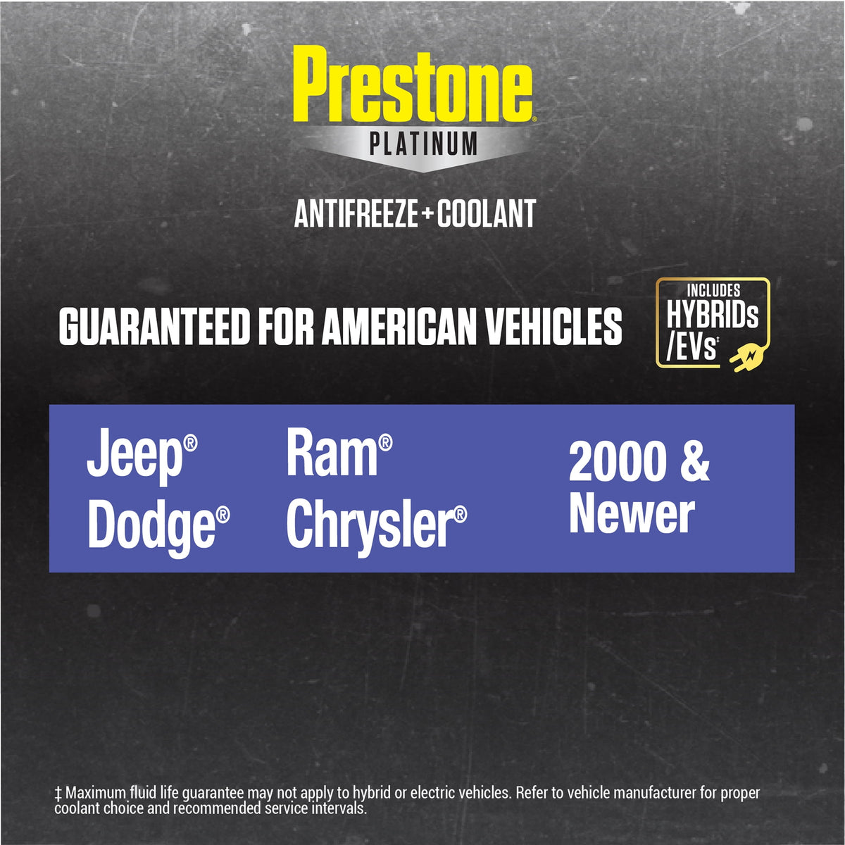(2 pack) Prestone Platinum American Purple Antifreeze and Coolant 1 Gallon Prediluted