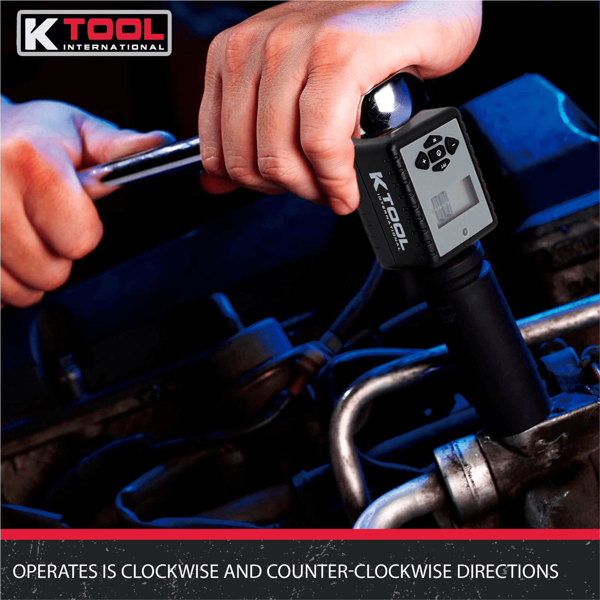 K Tool International 72138 Digital Torque Adapter 1/2 Drive 29.5 to 147.5 ft lbs