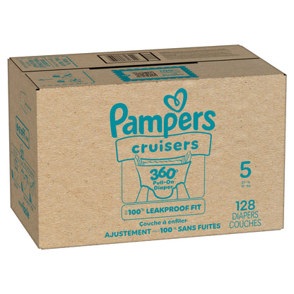 Pampers Cruisers 360 Baby Diapers Size 5, 128 Count (Select for More Options)
