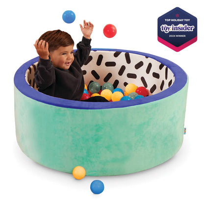 Battat Hop in Foam Ball Pit with with 65+ Balls and Washable Cover, Toddler and Preschool Indoor Toy