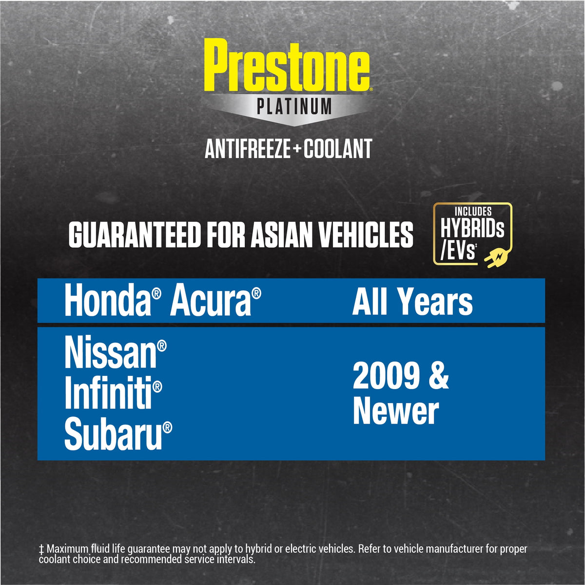 (2 pack) Prestone Platinum Asian Blue Antifreeze + Coolant, Ready-to-Use, Prediluted 50/50, 1 Gallon