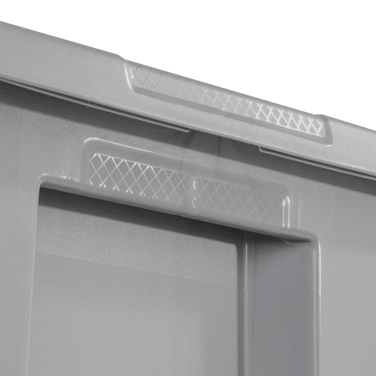 Sterilite Large Storage Bin, 18 Gallon Durable Plastic Storage Tote with Snap-On Lid, Gray, 8 pack
