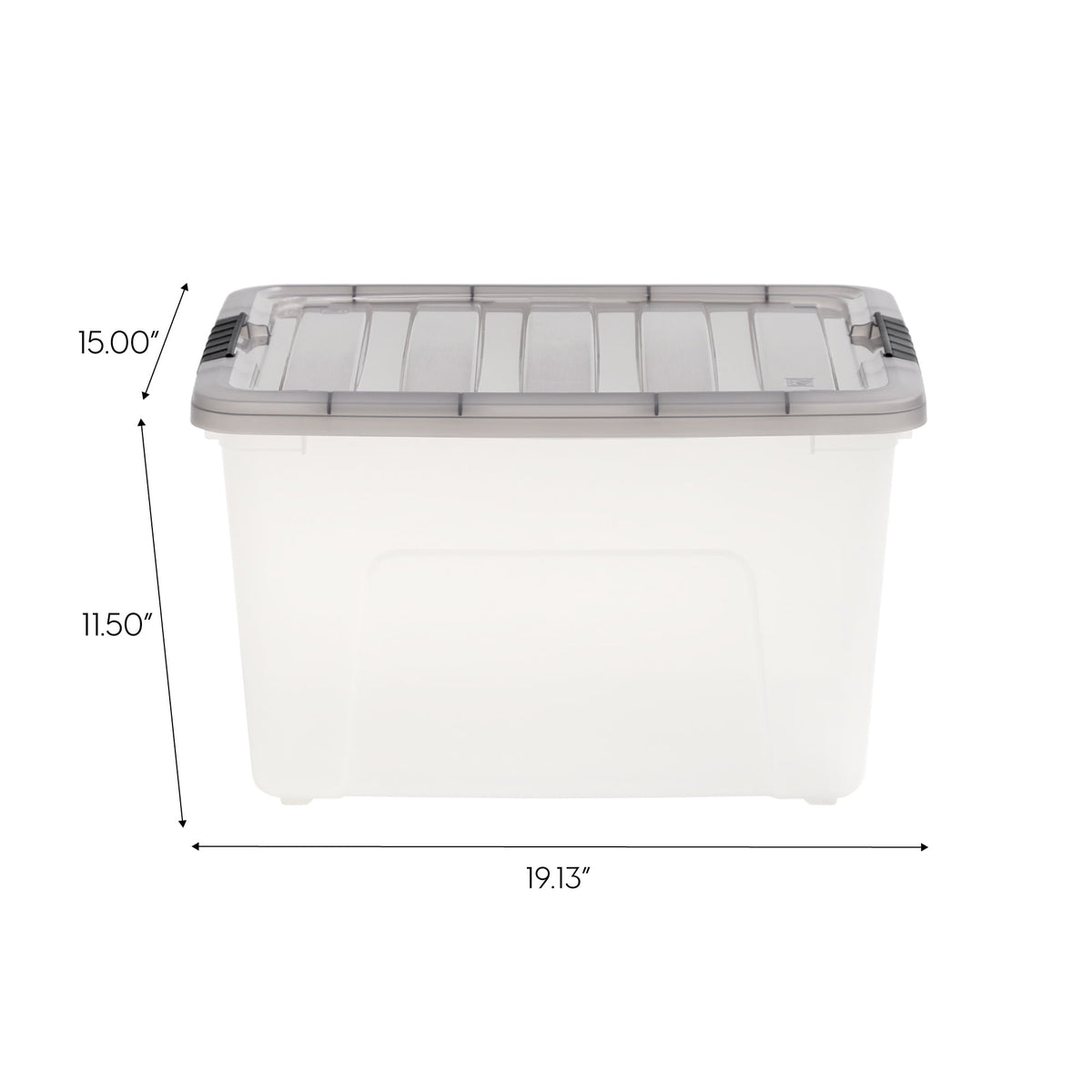 IRIS 40 Qt. Plastic Storage Bins with Lids, Stackable Storage Containers, Totes, 5 Pack
