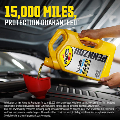 (2 pack) Pennzoil Platinum Full Synthetic 5W-20 Motor Oil, 5-Quart