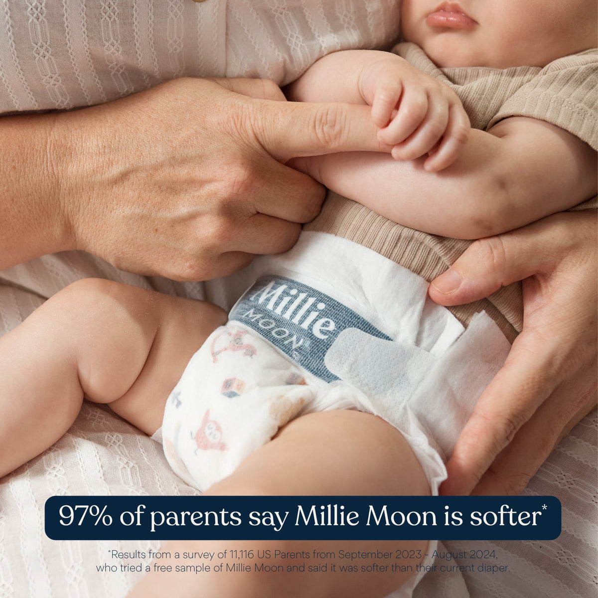 Millie Moon Luxury Diapers, Size 7, 40 Count (Select for More Options)