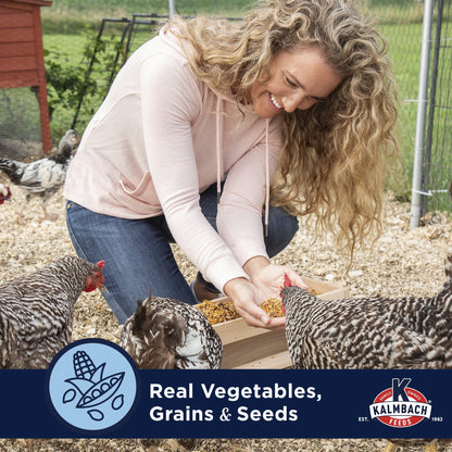 (2 pack) Kalmbach Feeds 18% Henhouse Reserve Extraordinary Whole Grain Layer Feed for Chickens 30 lb bag