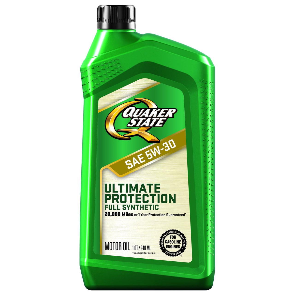 (5 pack) Quaker State Ultimate Protection Full Synthetic 5W-30 Motor Oil, 1 Quart