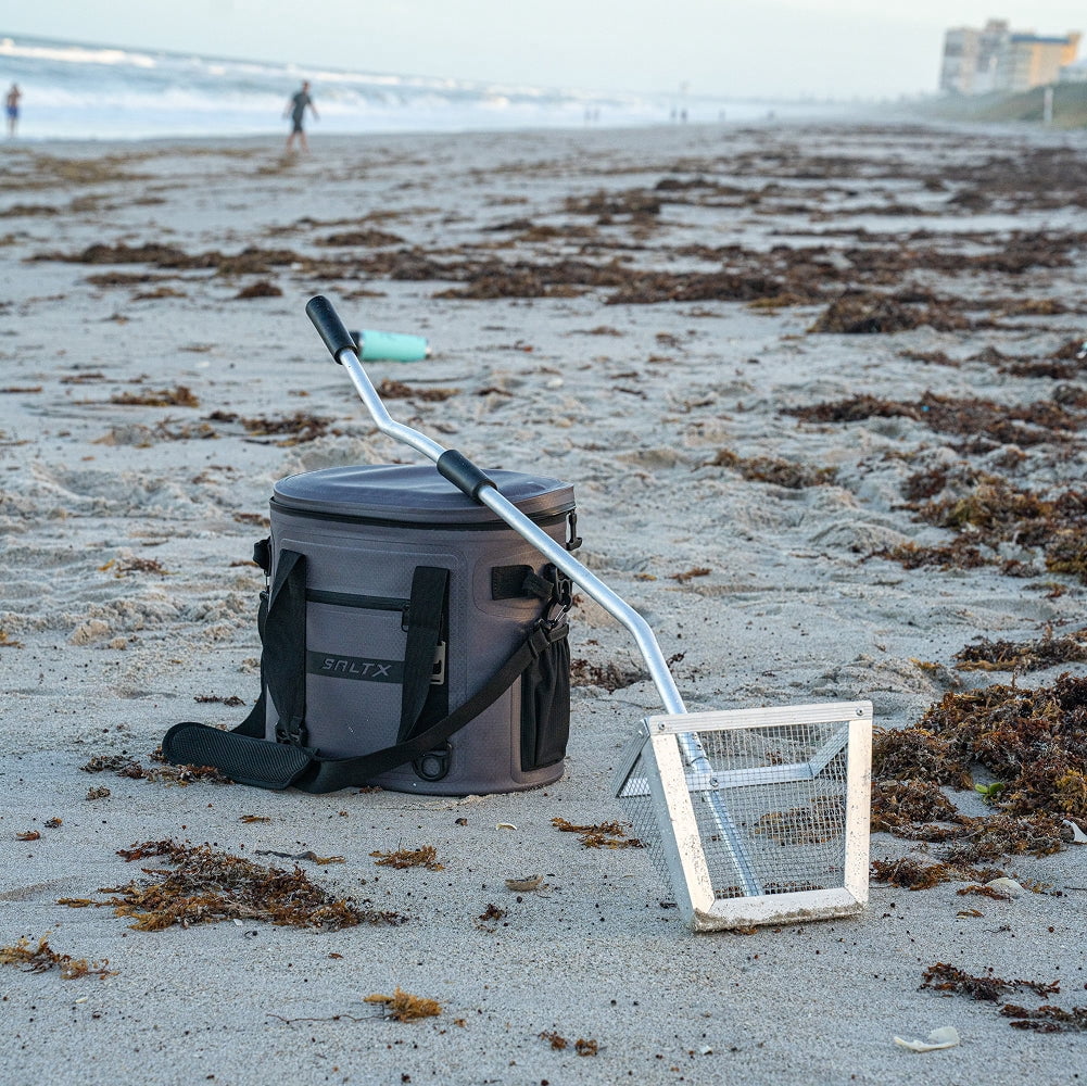 Tsunami Sand Flea Rake – Galvanized Steel Basket with Aluminum Handle