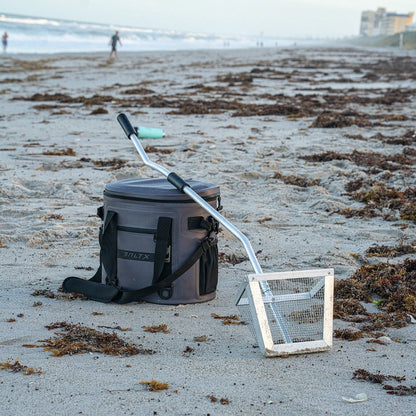 Tsunami Sand Flea Rake – Galvanized Steel Basket with Aluminum Handle