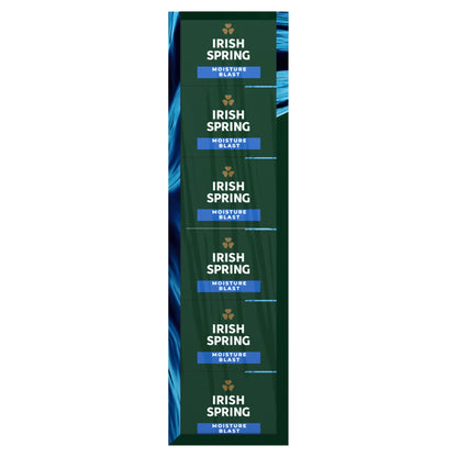 (4 pack) Irish Spring Moisture Blast Deodorant Bar Soap for Men, 3.7 oz Bar (12 Pack)