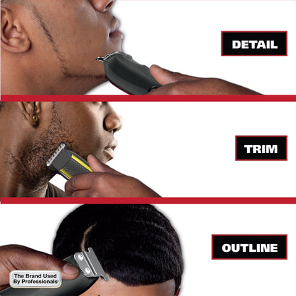 Wahl Edge Pro Corded Trimmer, Ultra-Close T-Blade, Bump-Free Men's Hair Cutting Kit, 9686-300
