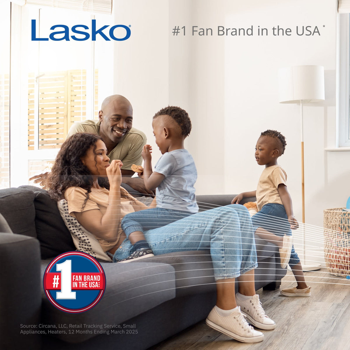 Lasko Cyclone 18" 3-Speed Oscillating, Adjustable Height, Tilting Head Pedestal Fan S18931