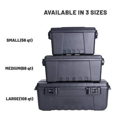 Plano Sportsman's Trunk, Smoke, 27-Gallon Lockable Storage Box