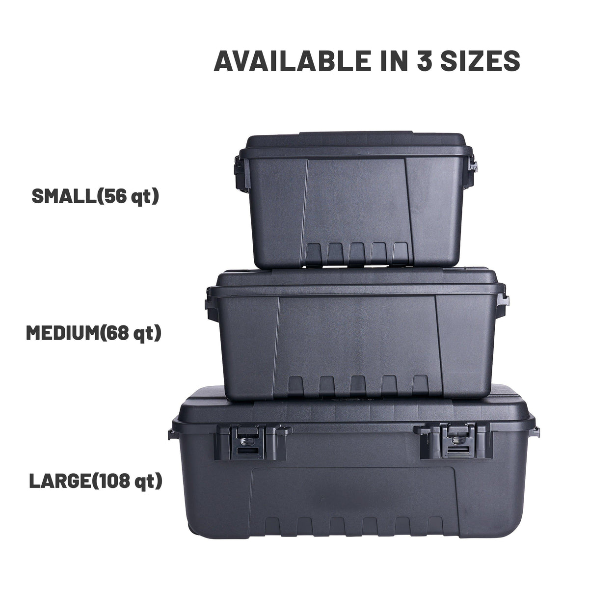 Plano Sportsman's Trunk, Blaze Orange, 27-Gallon Lockable Storage Box