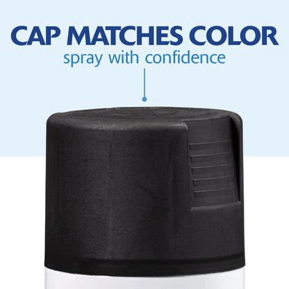 (6 pack) Black, Rust-Oleum American Accents 2X Ultra Cover Flat Spray Paint-327866, 12 oz
