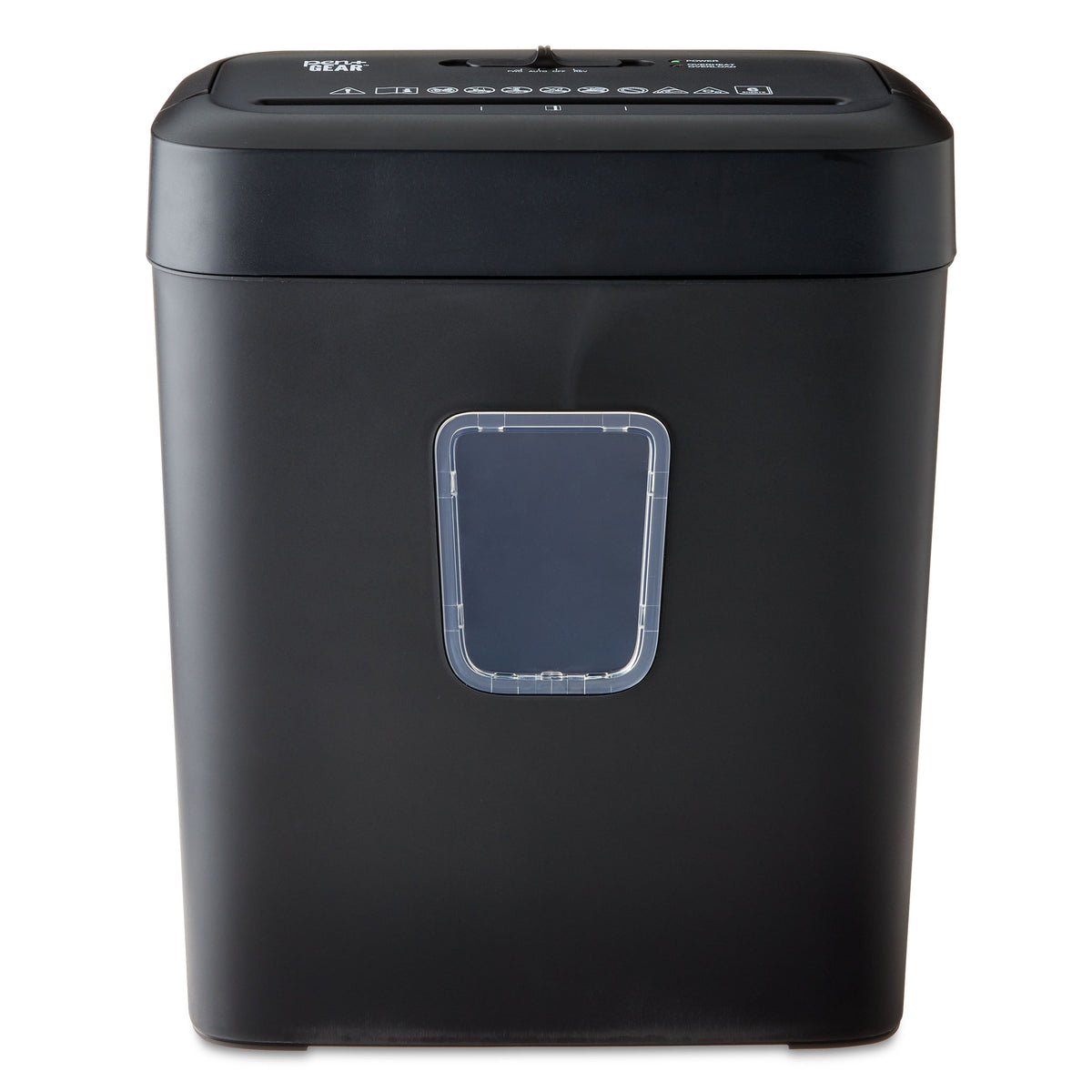 Pen+Gear 6-Sheet Cross-Cut Paper and Credit Card Shredder, 3.7 gal Bin, Black, Home and Office Use