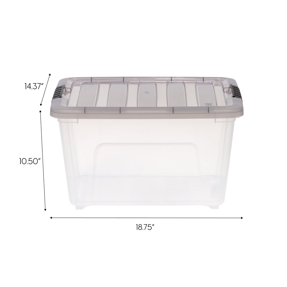 IRIS 32 Qt. Plastic Storage Bins with Lids, Stackable Storage Containers, Totes, 5 Pack