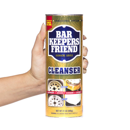 (12 pack) Bar Keepers Friend Cleanser Powder 21 OZ (595g) Trusted and True Since 1882