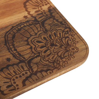 The Pioneer Woman Vintage Lace 13" x 9" 6 qt Linen Ceramic Casserole Baking Dish, with Wood Lid