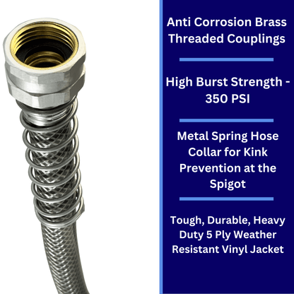 Expert Gardener 5/8 in x 100 ft Heavy Duty Garden Hose